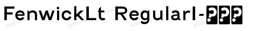FenwickLt RegularI字体转换